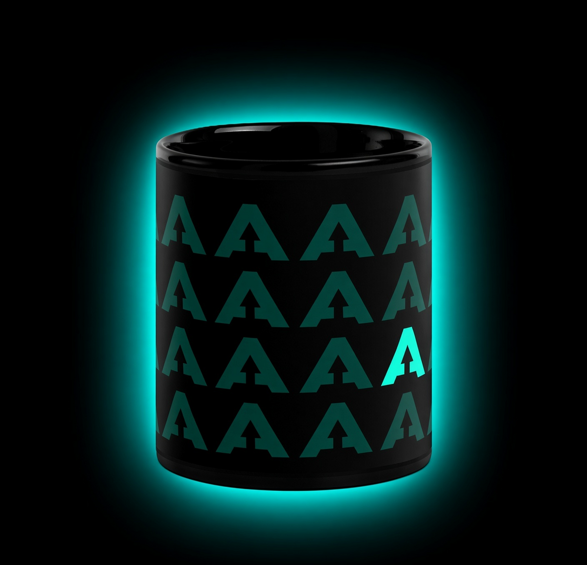 AUTHEO Black Glossy Mug